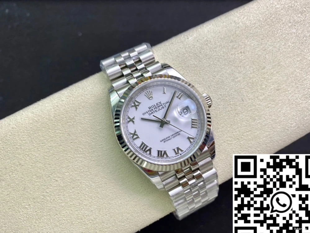EW White Datejust Factory M126234-0025 Rolex Dial 0324